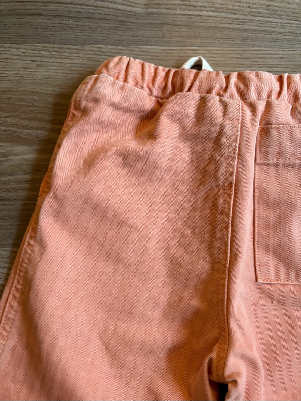 Hey Gang Kids Peach Patch Pocket Pants Size 2/3t Utility Trousers Earthy Tones — image 7 of 8